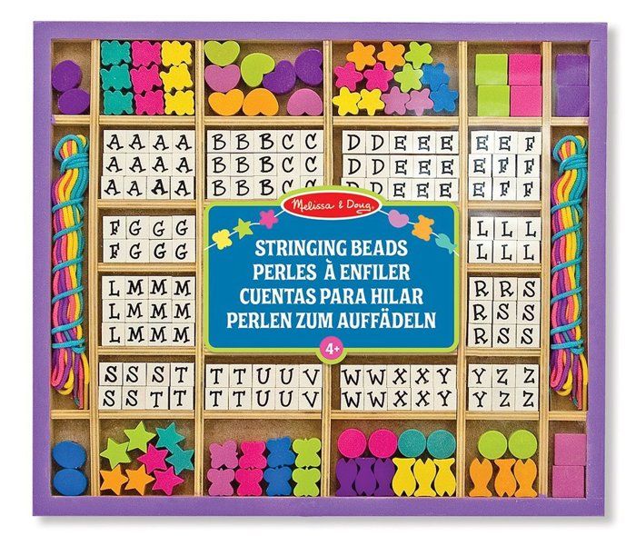 MELISSA & DOUG Perles En Bois À Enfiler