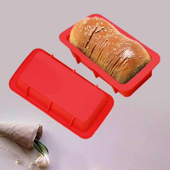 Moule à pain à pâtisserie rectangulaire antiadhésif en silicone