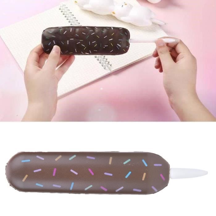 Stylo de Décompression ABS Plastique Forme Crème Glacée de Dessin Animé Fournitures Scolaires-MEY