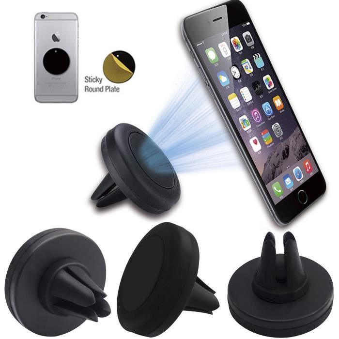 Support Téléphone magnétique universel pour voiture - Compatible iPhone/Samsung