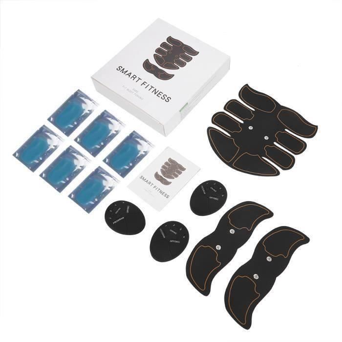 Patchs d 'entraînement abdominaux intelligents-huit muscles abdominaux Patch abdominal Smart Lazy Fitness + 12 feuilles de gel