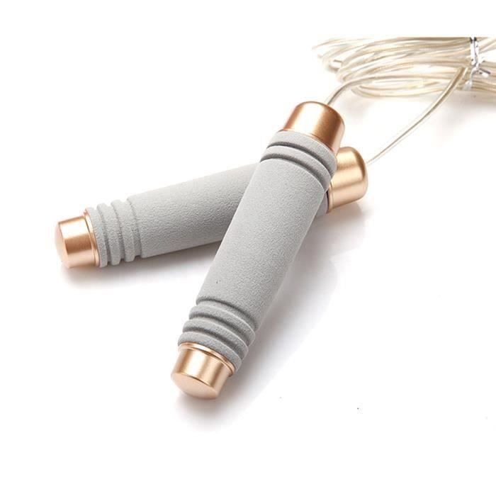 Corde à sauter sauter lestée Câble d'acier Corde à sauter Corde réglable Ménage Fitness Accessoires Rouge L69464