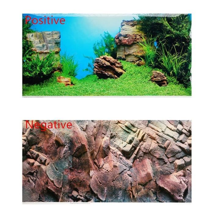 Décoration - aquarium,Juwel - mur décoratif d'aquarium de poissons 3D HD, peinture de fond - Type Background painting-60 x 30 cm -C