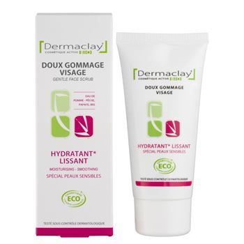 Dermaclay Gommage doux visage hydratant lissant…