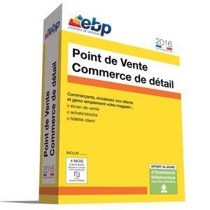 Logiciel 2 en 1 encaissement EBP Point de Vente Commerce de détail 2016 (1 poste) + gestion commerciale (français, WINDOWS)