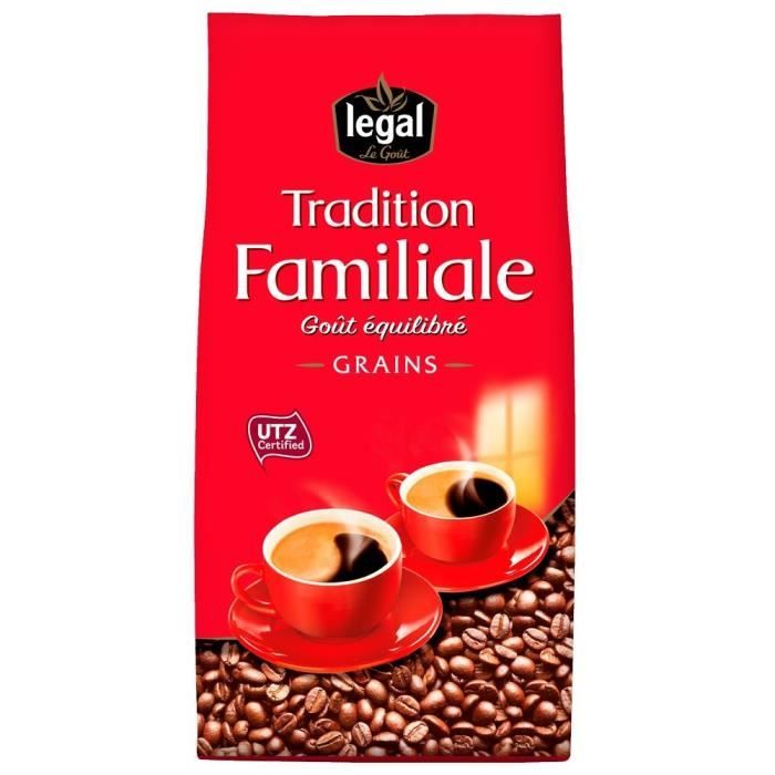 LEGAL Cafés Tradition Familiale Grains - 700 g