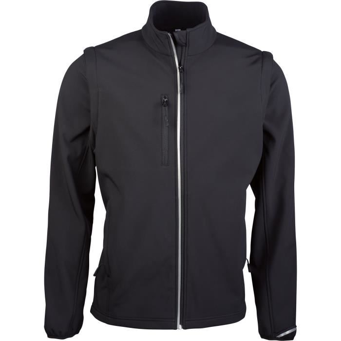 Veste softshell manches amovibles