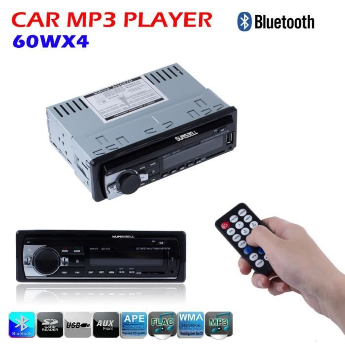 Autoradio MP3 FM USB voiture récepteur Bluetooth Radio FM stéréo MP3 Lecteur