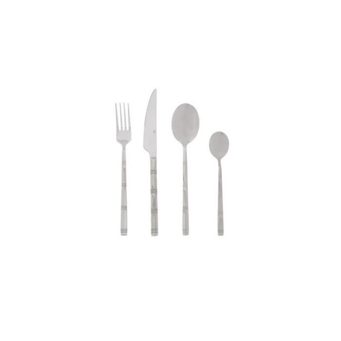 Ménagère Inox 24 Pièces -Borah- Argent