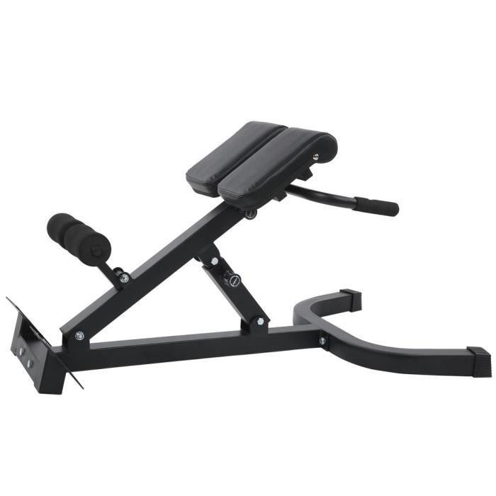 Zerodis Équipement de fitness Banc d'Hyperextension Pliable d'Entraînement Multifonction Chaise d'Exercice Réglable de Gym Maison