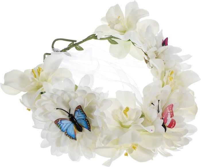Couronne De Fleurs Mexicaine Jour Des Morts - Bandeau Floral Halloween Pour Femmes Et Filles