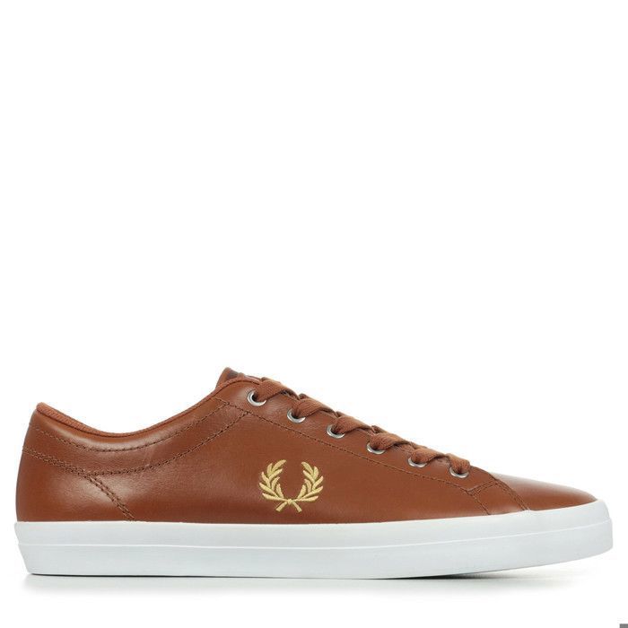 Fred Perry Baseline Leather Baskets homme