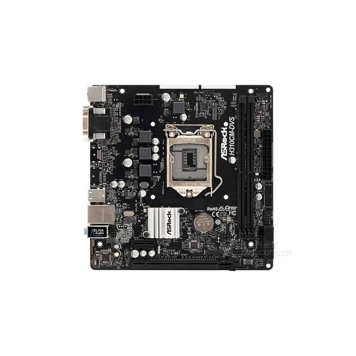 Carte mère ASRock H310CM-DVS Intel H310 LGA 1151 2xDDR4 32GB Micro ATX - Asrock