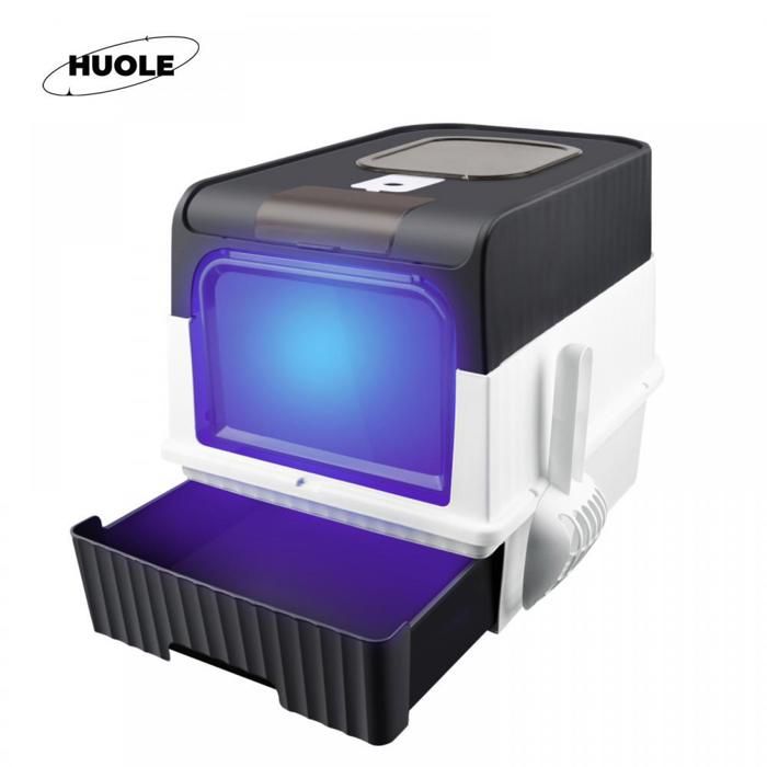 Meilleurs prix pour Litières fermées et ouvertes en PP écologique - Hygiénique et pratique - Bac à litière stérilisé - Noir