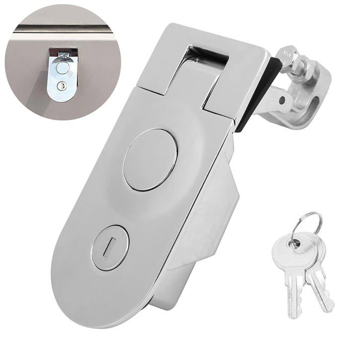 Verrouillage par compression de la boîte à outils Loquet à Compression avec Serrure en Alliage de Zinc à 2 Clés Verrou