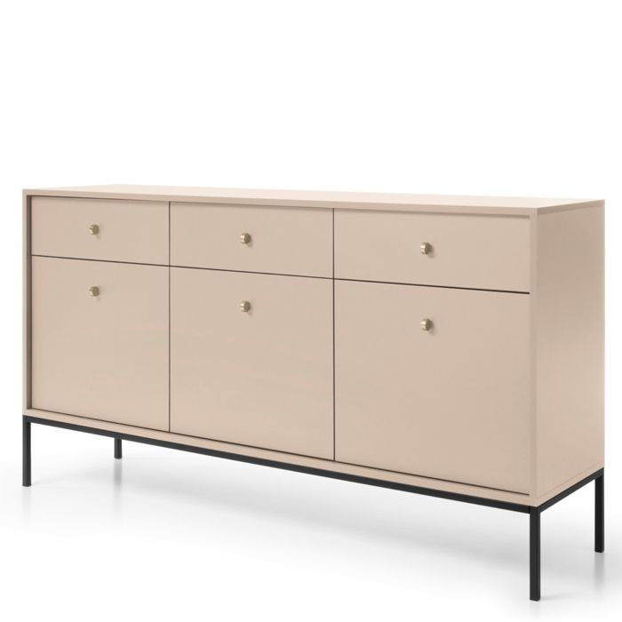 Buffet Komodee MONCTON KOM3 Poignées en métal Beige Beige 39 x 154 x 83 cm Buffet Komodee MONCTON KOM3 Poignées en métal Beige Beige 39 x 154 x 83 cm