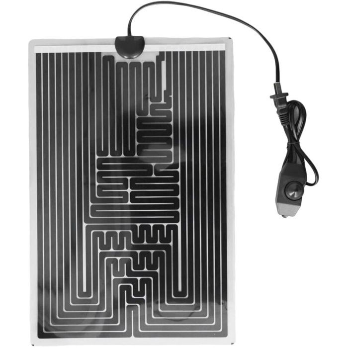 Meilleurs prix pour Coussin chauffant pour reptiles 220V 20W – 42×28 cm PET et graphène compatible thermostat
