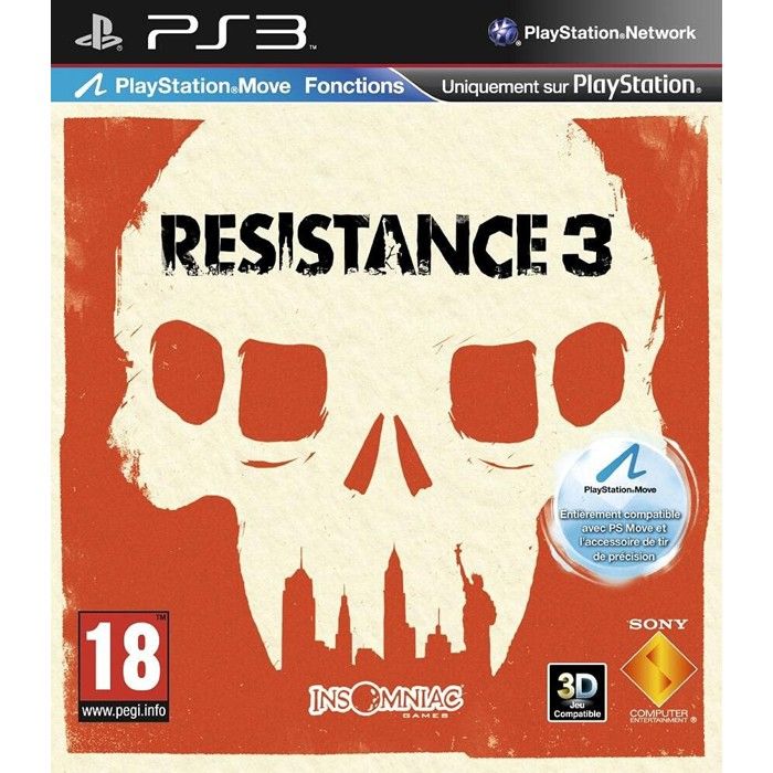 Jeu vidéo - PLAYSTATION - Resistance 3 - Action - Tir à la première personne - PS3 - Sony