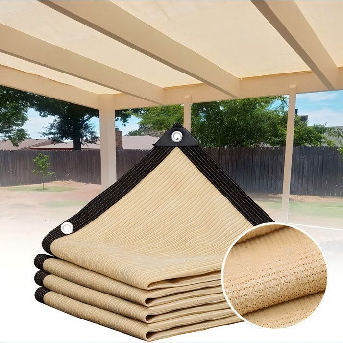 Voile dombrage filet dombrage imperméable à leau pour serre / jardin / cour / ombre végétale 118 x157