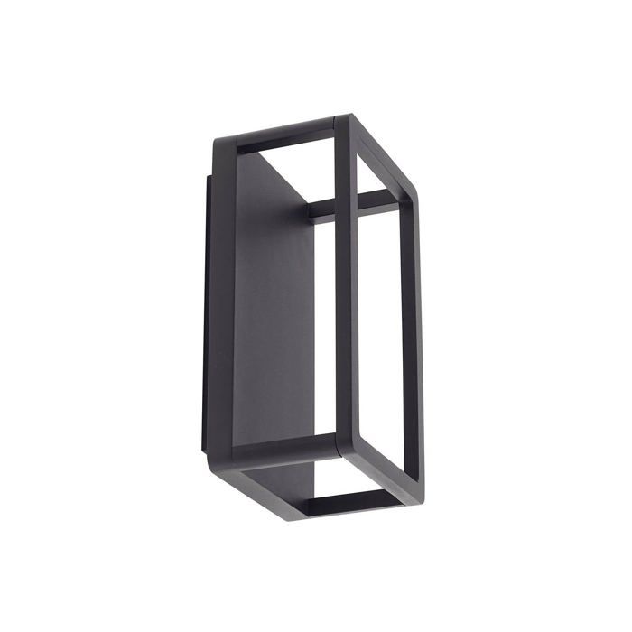 LED Applique Exterieur Thorvid (Moderne) en Noir Aluminium (1 lampe à) Murale Luminaire Lampe Jardin Eclairage d’exterieur