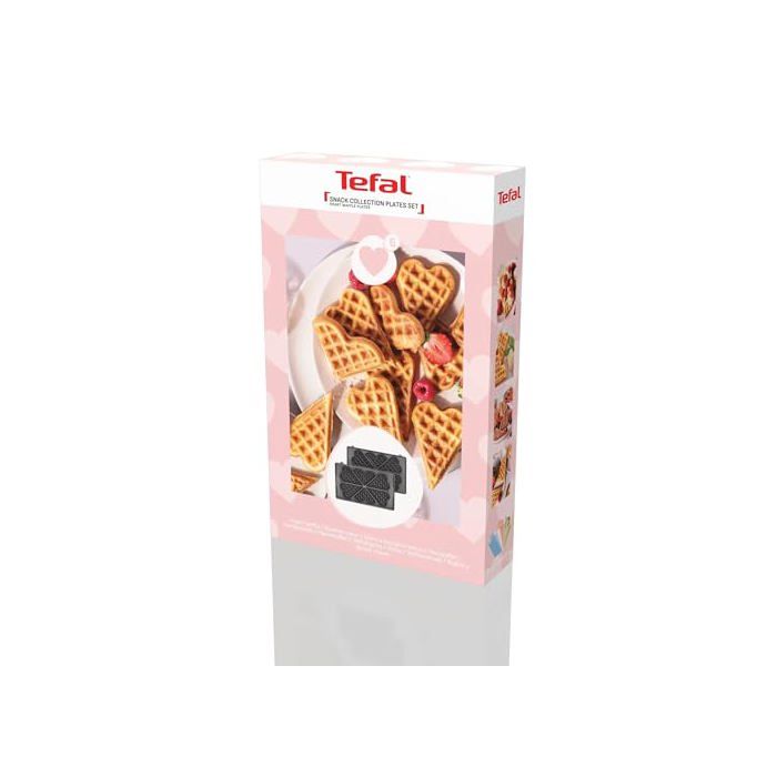 Plaques gaufre cœur TEFAL XA8106F0 Plaques amovibles lave‑vaisselle Compatible Snack Collection Livre de recettes