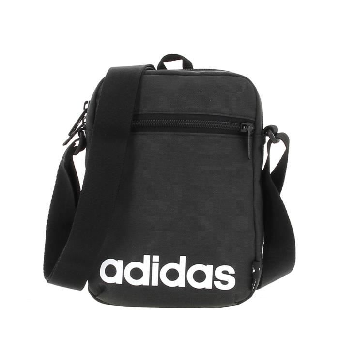 Sacoche Adidas carrée noir et or