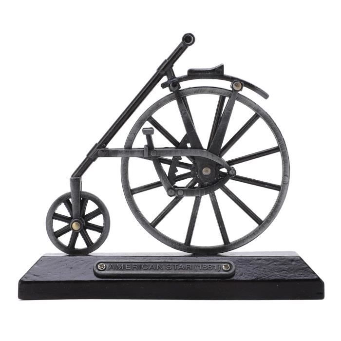 NUOBESTY Modèle De Vélo De Course En Alliage – Mini Simulation 1:10, Pédales Mobiles – Déco Ou Jouet Doigt – Jaune