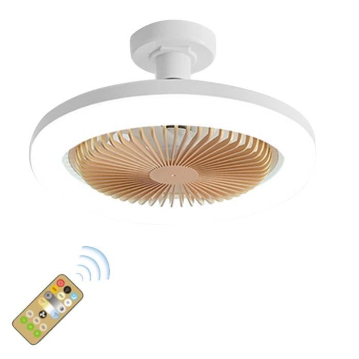 Ventilateur de plafond avec lampe E27 dimmable 30W - télécommande, 3 Ventilateur de plafond avec lampe E27 dimmable 30W - télécommande, 3