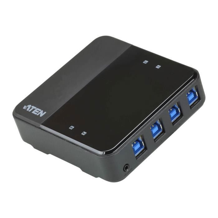 ATEN US3344 Commutateur de partage des périphériques USB 4 x USB 3.1 Ordinateur de bureau