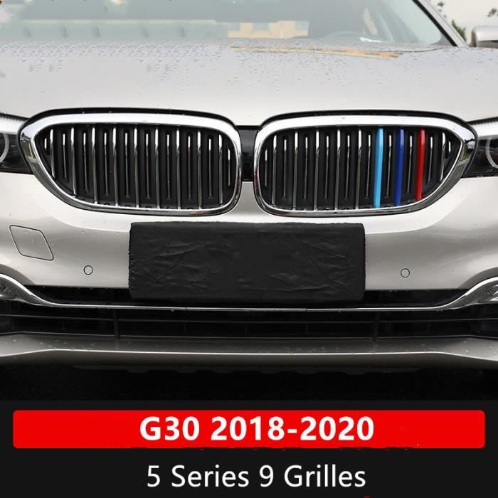 Pour G30 2018-2020 - 3pcs Calandre Bande Pour BMW Série 5 GT GT5 Voiture De Course Garniture Clip Stickers M