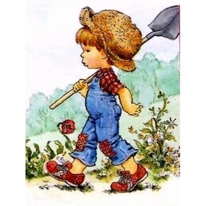 AISEN EU Broderie Diamant Rond Petite Fille Full Diamond Cartoon Diamant Peinture Complet Kit Pour Enfant Et Adulte 30X40cm Type 1