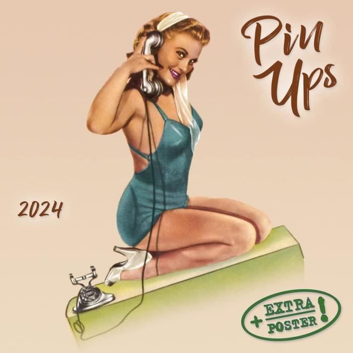 Calendrier 2024 Pin Up Sexy Avec Maxi Poster 30X60Cm (Tsh Ap) Pin Up Sexy  Femme Retro + Offert Un Agenda De Poche[H2100]