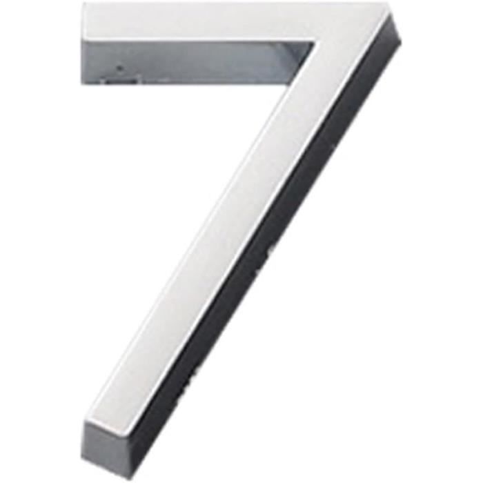 Chiffre Adhésif 3D Pour Boîte Aux Lettres - 4,72 Pouces - Or/Métal - Uxcell