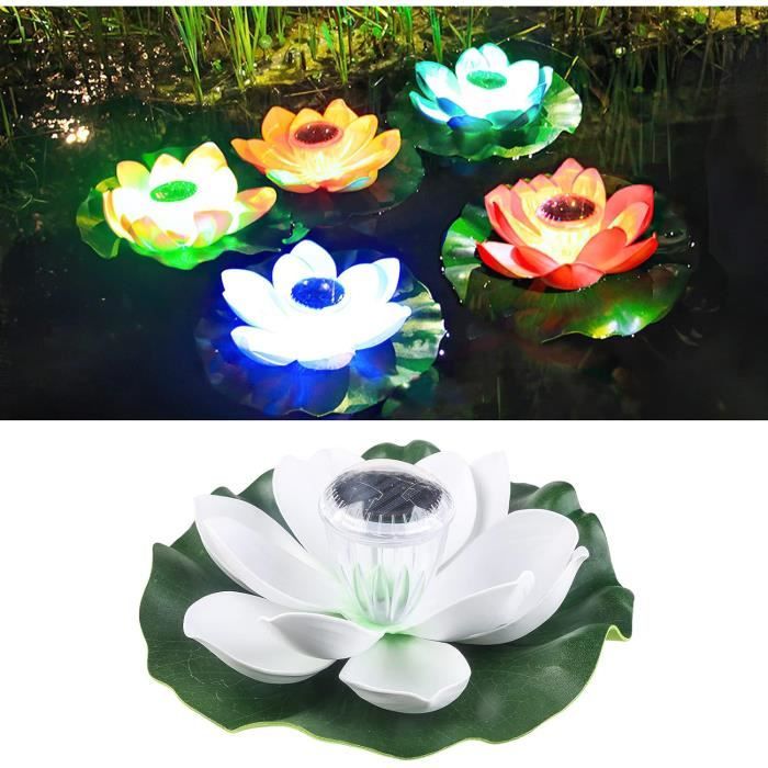 Nénuphar Solaire GALIX - Lampe Flottante Boule Craquelée Pour Jardin Et Piscine