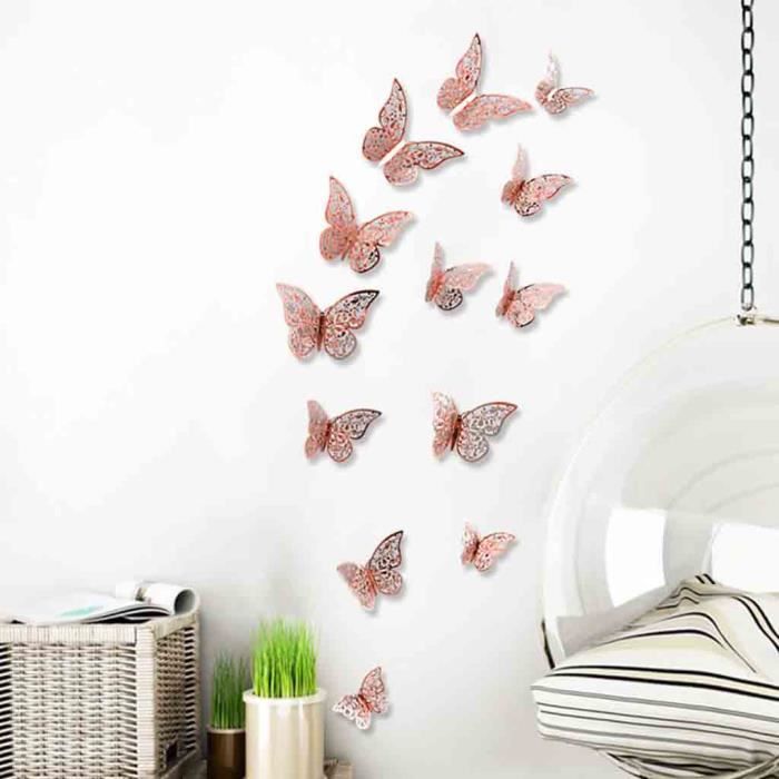 Jusqu'à 45 mixte Tailles Papillons Chambre Mur Art Vinyl Wall Decal Decor Enfants