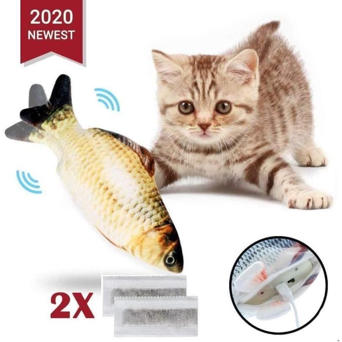 Jouet poisson electronique pour chat