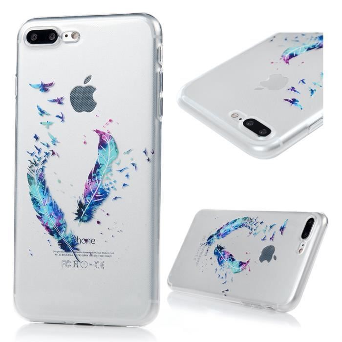 coque iphone 8 transparente silicone motif