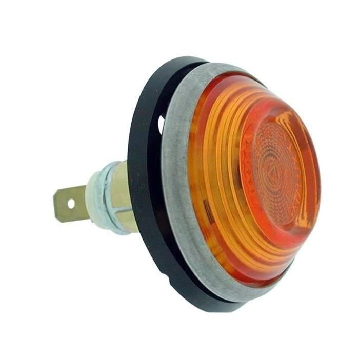 Feu clignoteur latéral orange rond