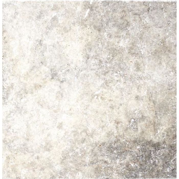 Travertin carré 40 cm gris Premier choix | Apex Pierre