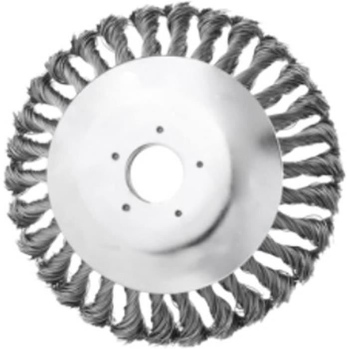 Tête De Débroussailleuse Universelle En Fil D'acier - 255x25,4 Mm, Compatible Avec La Plupart Des Modèles