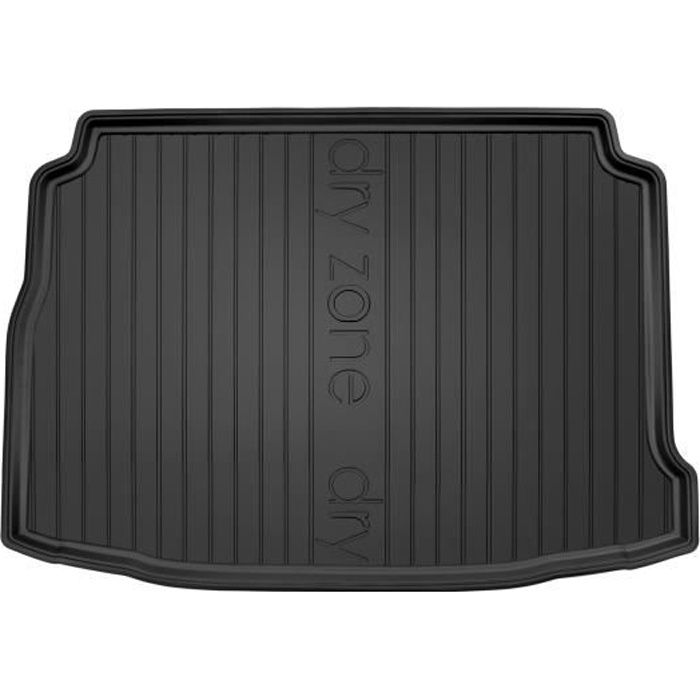 Tapis de coffre DryZone Frogum pour PEUGEOT 308 II Hatchback 2013- sur mesure en Caoutchouc Noir