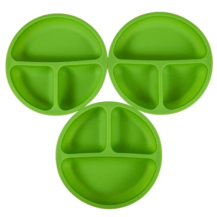 Sky 3 Pieces Silicone Assiette Pour Enfants Plateau Antiderapant Assiette Pour Bebe Cdiscount Pret A Porter