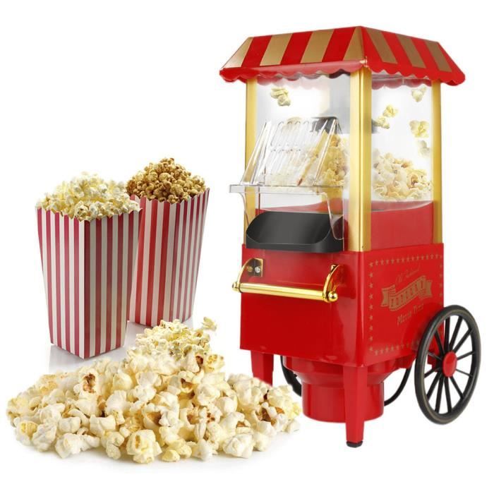 Machine à pop corn pour enfants - Get Your Save - Rouge - 1200 W