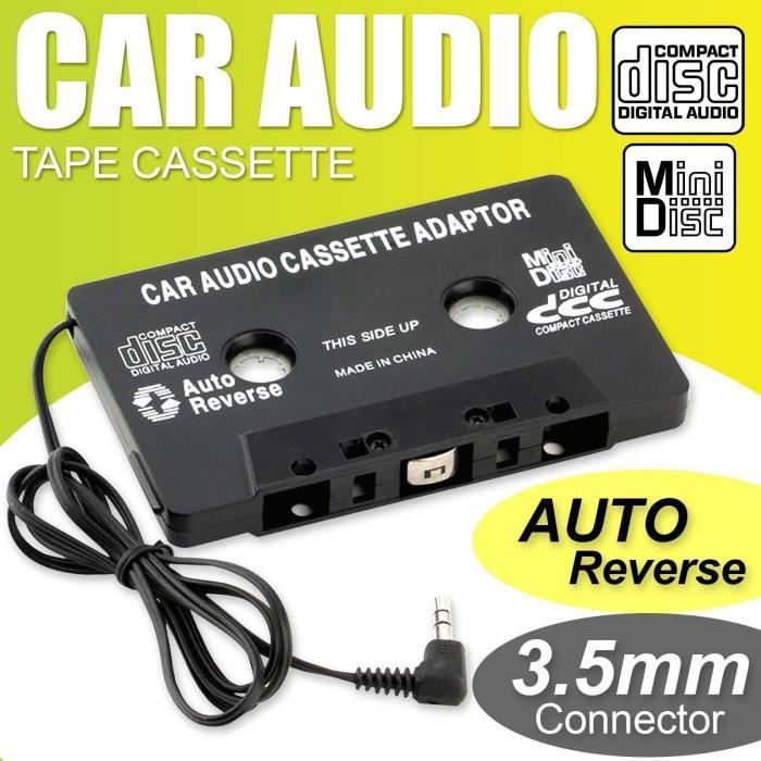 Adaptateur Cassette K7 Pour Autoradio - Connecte IPhone, IPod, Smartphone Via Jack 3.5mm