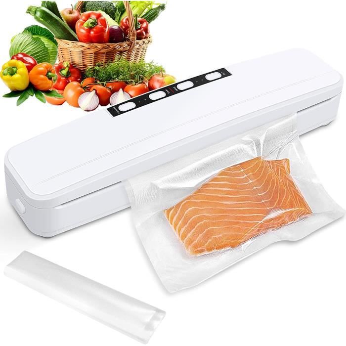 Machine Sous Vide Alimentaire - 20 Sacs Inclus - Compacte Et Facile - Garde Les Aliments Frais Plus Longtemps