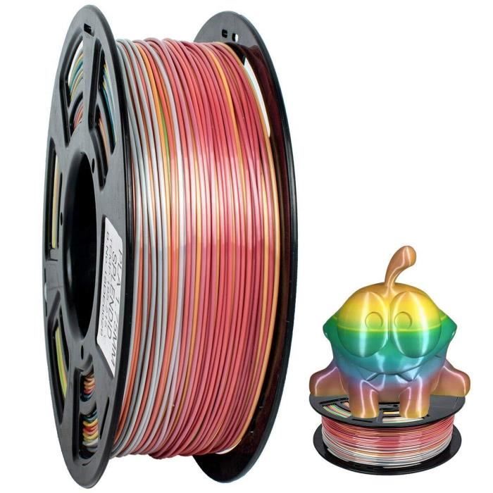 GEEETECH PLA filament 1.75mm Multicolor, 3d Printer Filament PLA 1KG Spool,  Rainbow color - Cdiscount Informatique