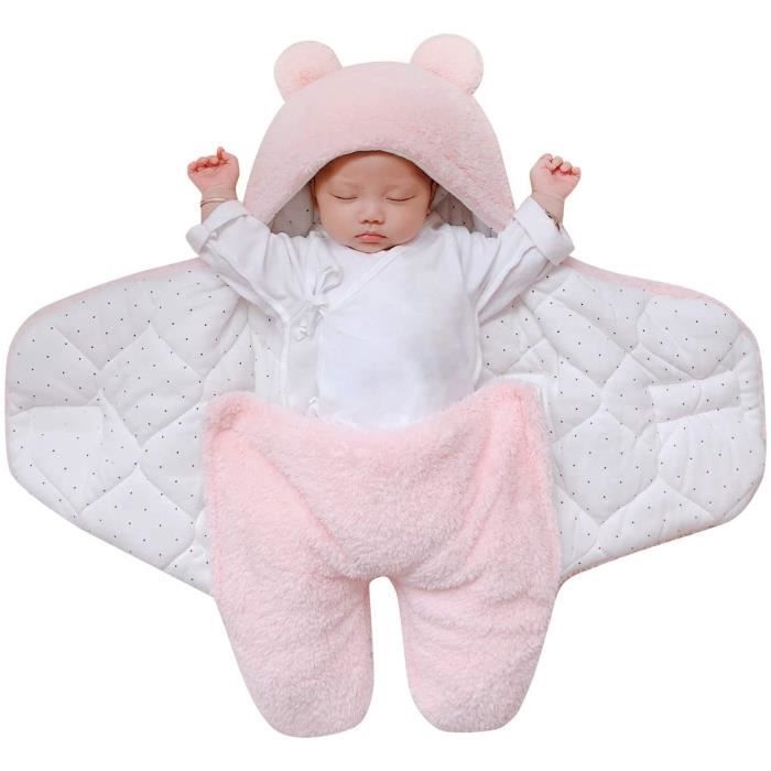 Nid D'ange Bébé Fille Naissance 36 mois Dors Bien en Polaire Epais Chaud  Hiver Nourrisson Couverture Emmaillotage avec Pieds 44 - Cdiscount  Puériculture & Eveil bébé