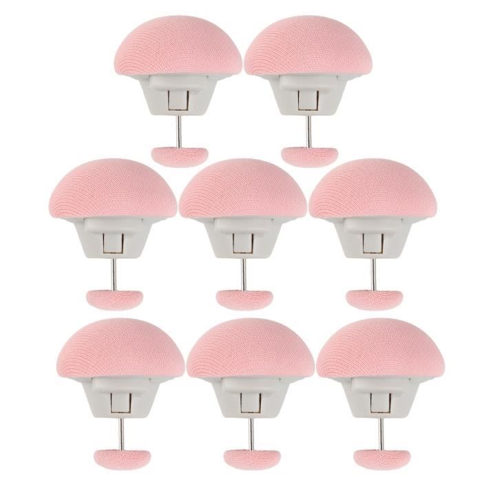 20 Clips à Housse De Couette - Forme Champignon, Couleur Blanche - Pour Fixer La Couette Facilement