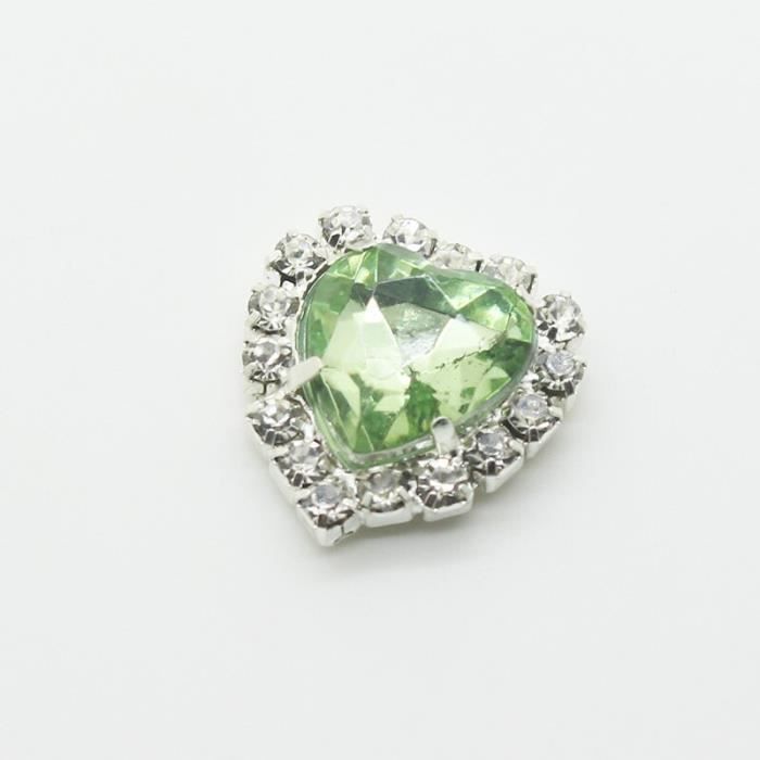 Lot De 12 Boutons Décoratifs Fleurs Strass Colorés - Haute Couture - Pièces Uniques Artisanat Indien - Neuf