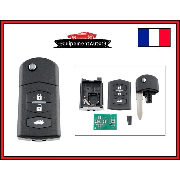 clé télécommande vierge compatible MAZDA 3 ET 5 de 2006-2009 a programmer